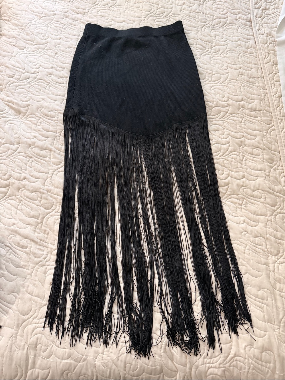 Cloud Ten Fringe Maxi Skirt Size Large